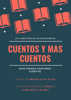 Poster sobre el evento "Este verano contamos cuentos"