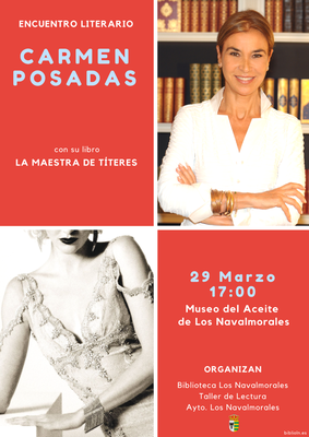 Cartel del Encuentro Literario con Carmen Posadas
