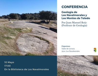 Cartel conferencia "Geología de Los Navalmorales y Montes de Toledo"