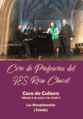 Cartel del concierto del Coro de Profesores Rosa Chacel