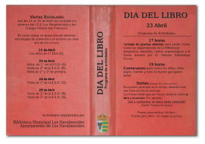 Cartel Día del Libro 2013
